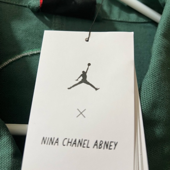JORDAN BRAND x Nina Chanel Abney Canvas Jacket Green FZ7528-398 - Picture 5 of 9
